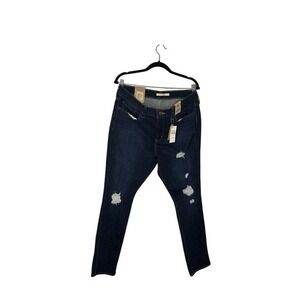 Levi's 311 Shaping Skinny Jeans Distressed Dark Wash Denim 16‎ Short